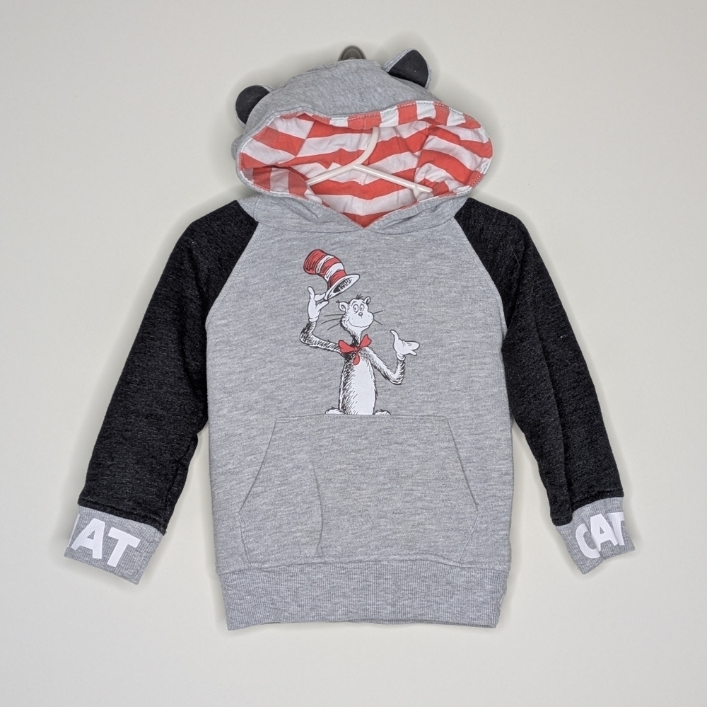 Dr Suess Cat In The Hat Hoodie Sweatshirt 2T